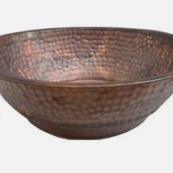 NEW  Rustic Copper Foot Pedicure Tub Soaking Massage Spa Therapy Bowl - Picture 4 of 4